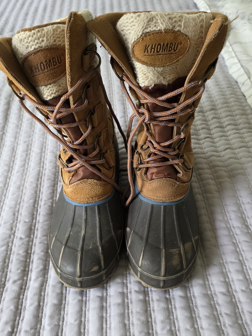 Khombu Women's Brown Winter Duck Boots - Insulated Waterproof Design